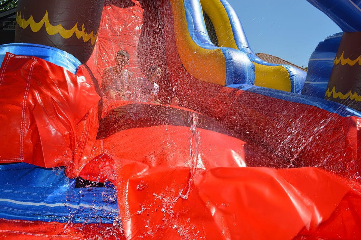 24ft Wild Waves Slide for Pools (S46) 5 24ft big slide rental