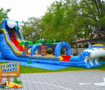 Miami Water Slide Rentals 2 24ft Wild Waves Combo (S46+S51)