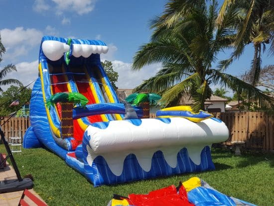 24 ft double lanes water slide rental