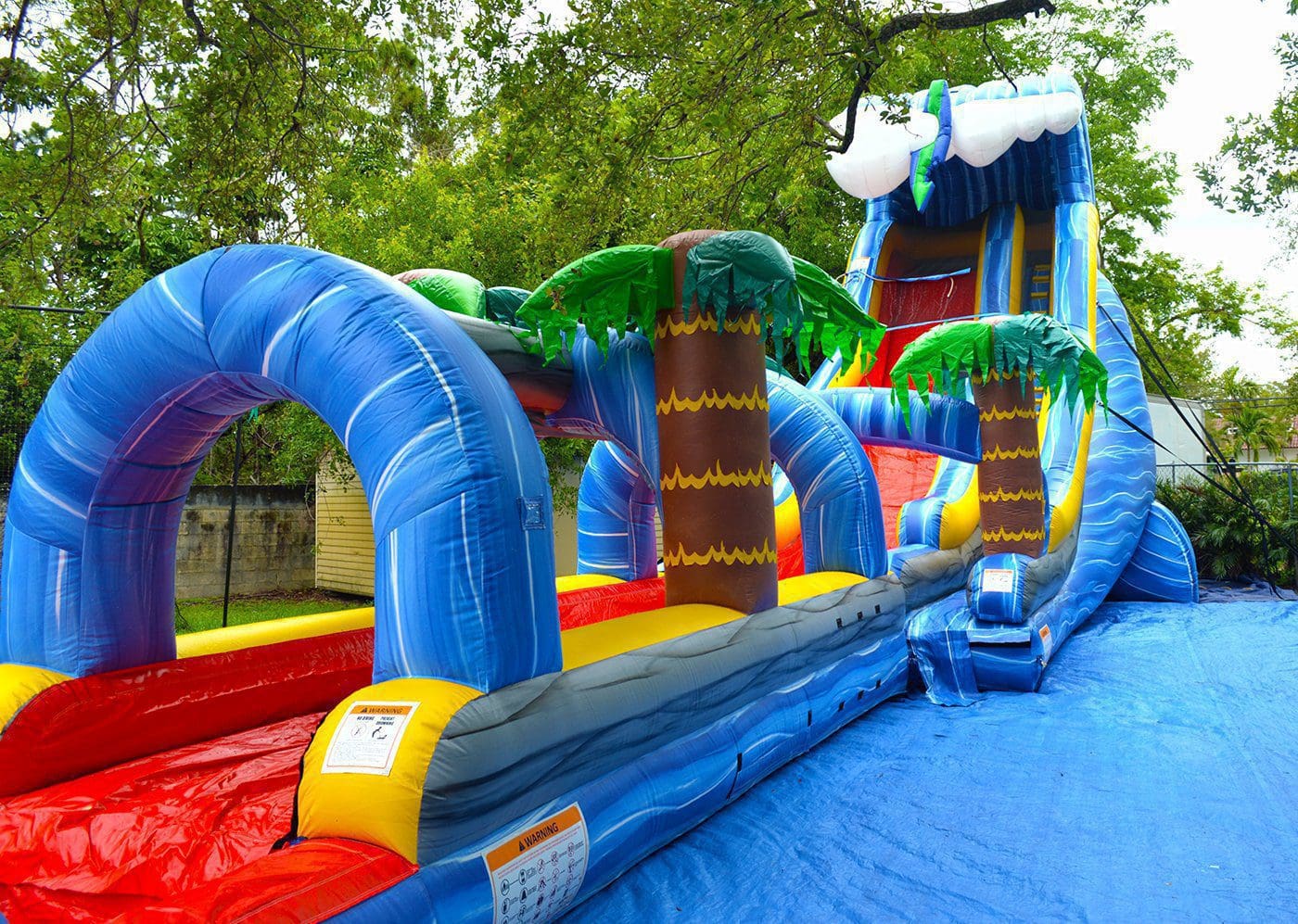 24ft Wild Waves Combo (S46+S51) 3 wild waves combo with slip n slide
