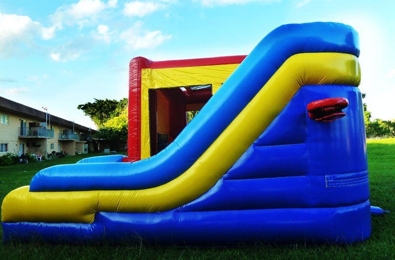 7in1 Module Bounce House Combo 3 bounce house basketball hoop