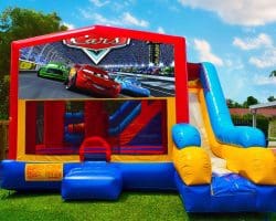 7in1_cars_bounce_house cars bounce house with slide