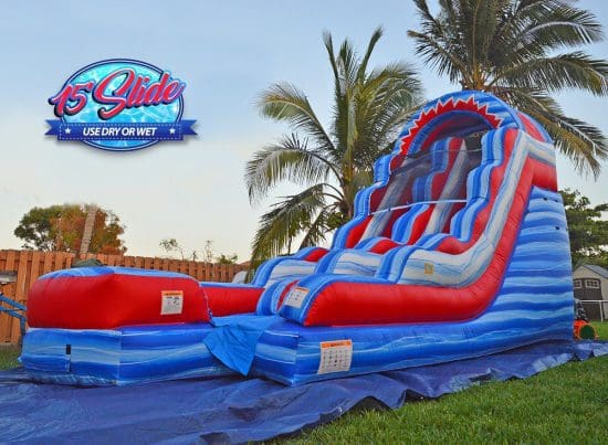 15ft july 4th water slide rental