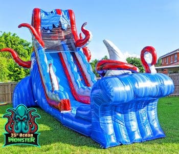 Miami Water Slide Rentals 21 25ft Ocean Monster Water Slide (S48)
