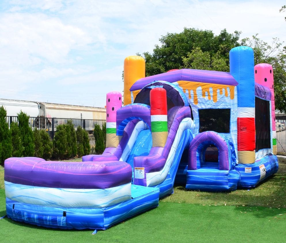 Ice Pops Bounce House & Water Slide (C12) 1 ice pops bounce house with slide