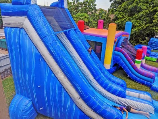 top of the 22ft the screamer water slide
