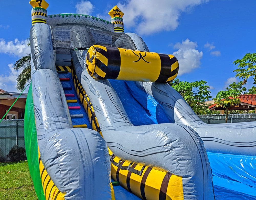19ft Toxic Water Slide (S35) 11 angle-view-of-toxic-waterslide