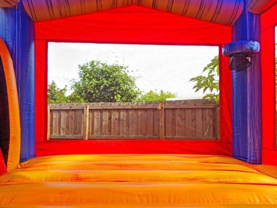 inside rockstar bounce house