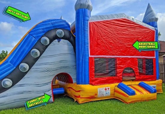 rockstar bounce house features