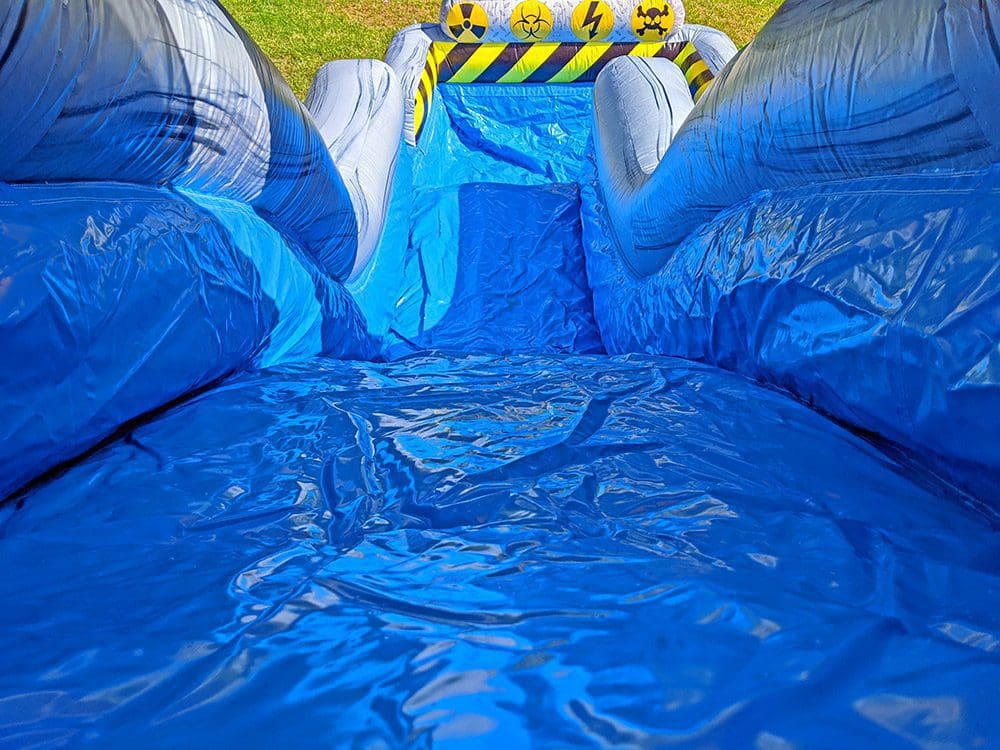 19ft Toxic Water Slide (S35) 8 slide and pool from toxic water slide