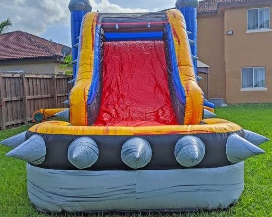 rockstar bounce house slide