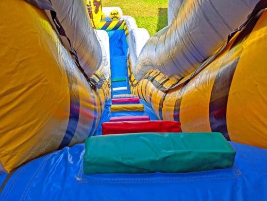 toxic water slide ladder