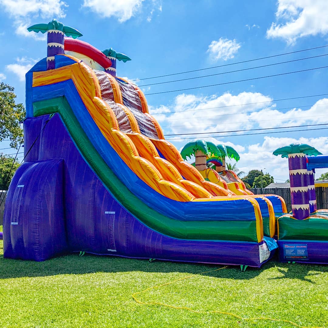 23ft Tiki Falls Waterslide Combo (S49) 12 23ft tall