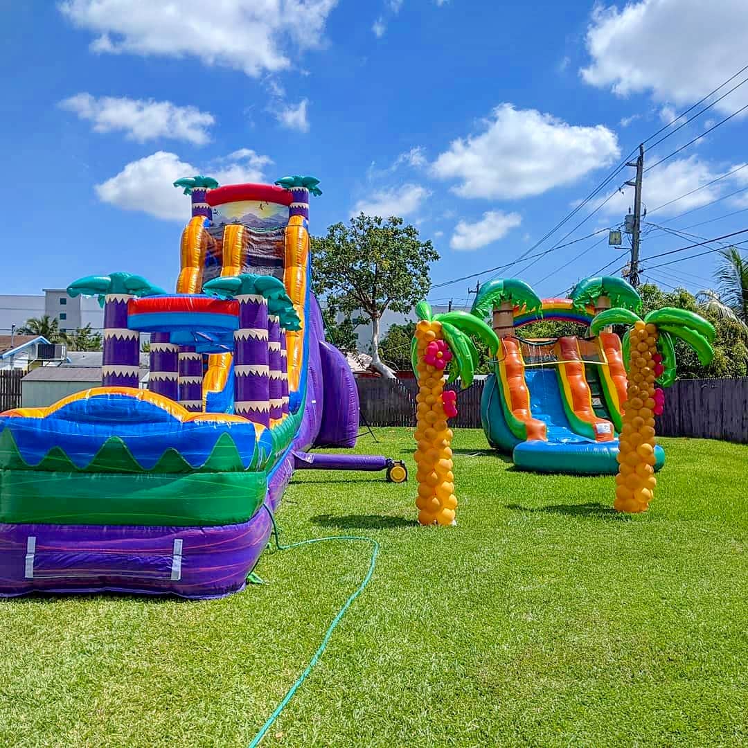 23ft Tiki Falls Waterslide Combo (S49) 5 23ft Tiki Falls Waterslide Combo (S49) - Image 5