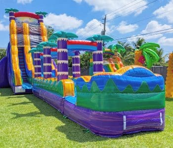 Miami Water Slide Rentals 1 23ft Tiki Falls Waterslide Combo (S49)