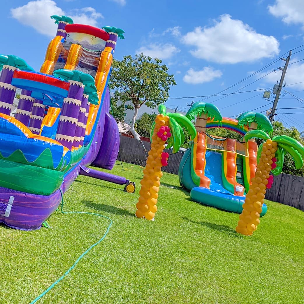 23ft Tiki Falls Waterslide Combo (S49) 3 23ft Tiki Falls Waterslide Combo (S49) - Image 3