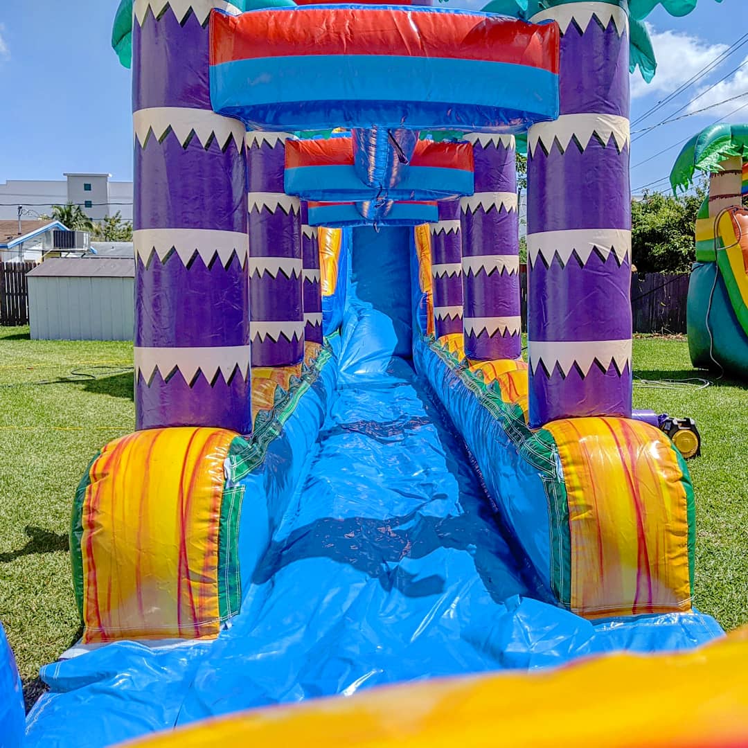 23ft Tiki Falls Waterslide Combo (S49) 2 tiki slide