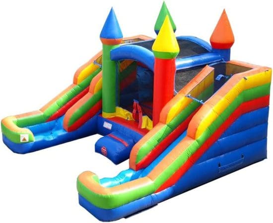 Mini Double-Slide Bounce House Combo - Image 2