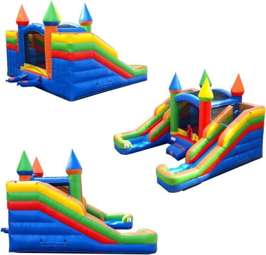 Mini Double-Slide Bounce House Combo - Image 3