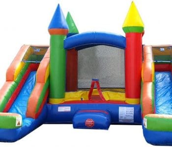 Mini Double-Slide Bounce House Combo