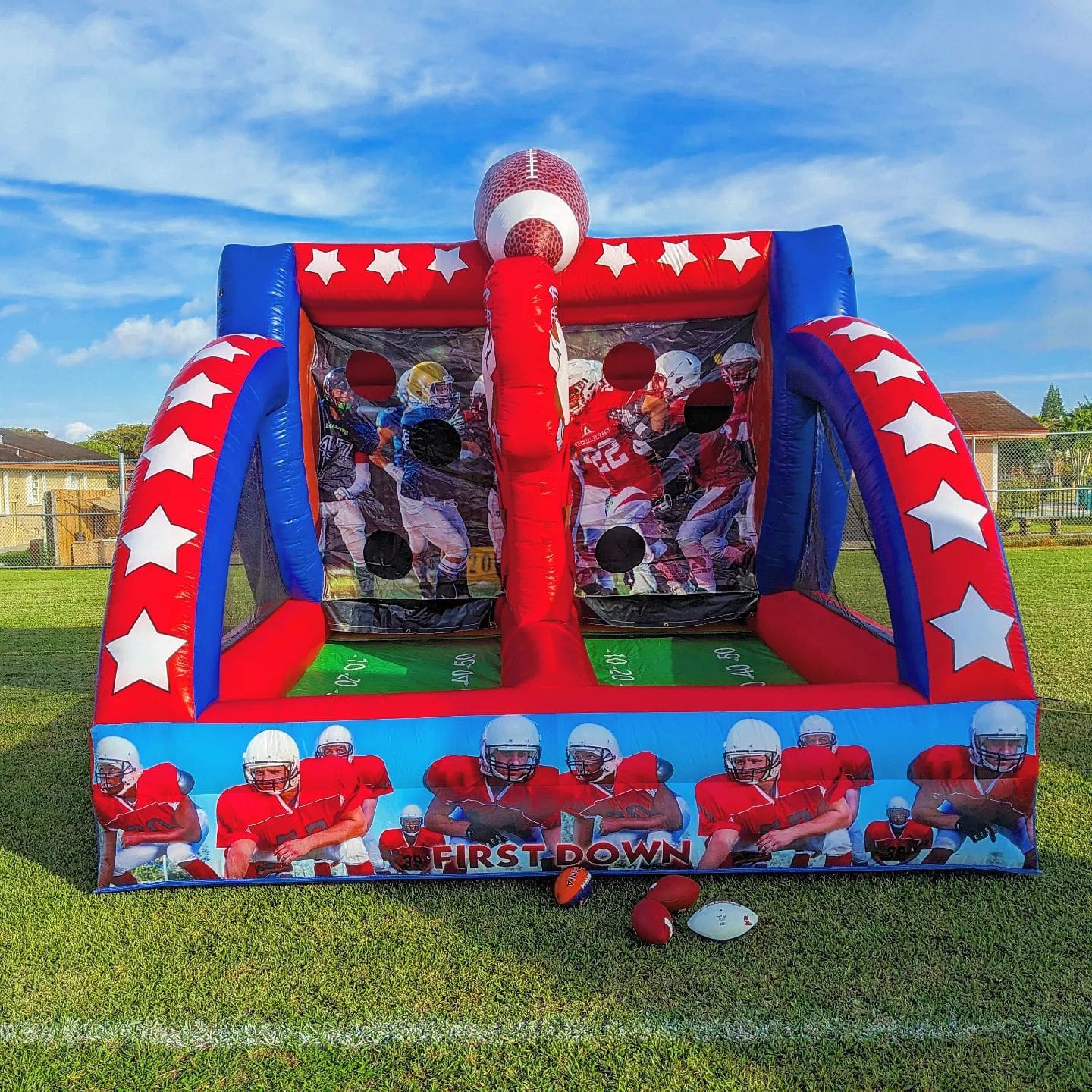 First Down Football Game 1 football inflatable interactive game