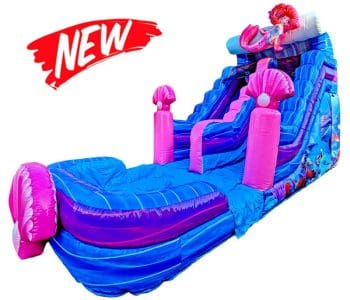 Miami Water Slide Rentals 6 15ft Mermaid 3D Waterslide (S53)