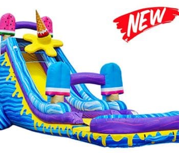 Miami Water Slide Rentals 11 19ft Ice Cream Waterslide (S52)