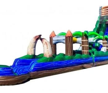Miami Water Slide Rentals 3 25ft Jurassic Rush Waterslide Combo (58+59)